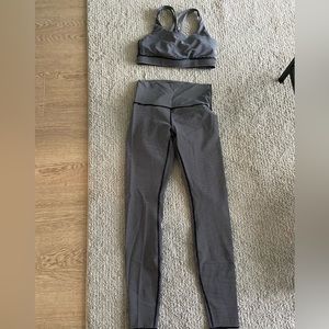 Lululemon sports bra and leggings matching set